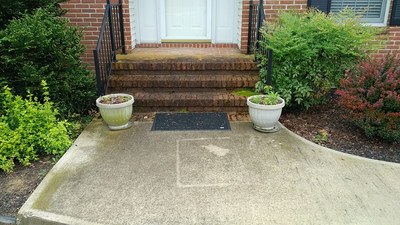 Dirty concrete power washing in Stevensville Maryland